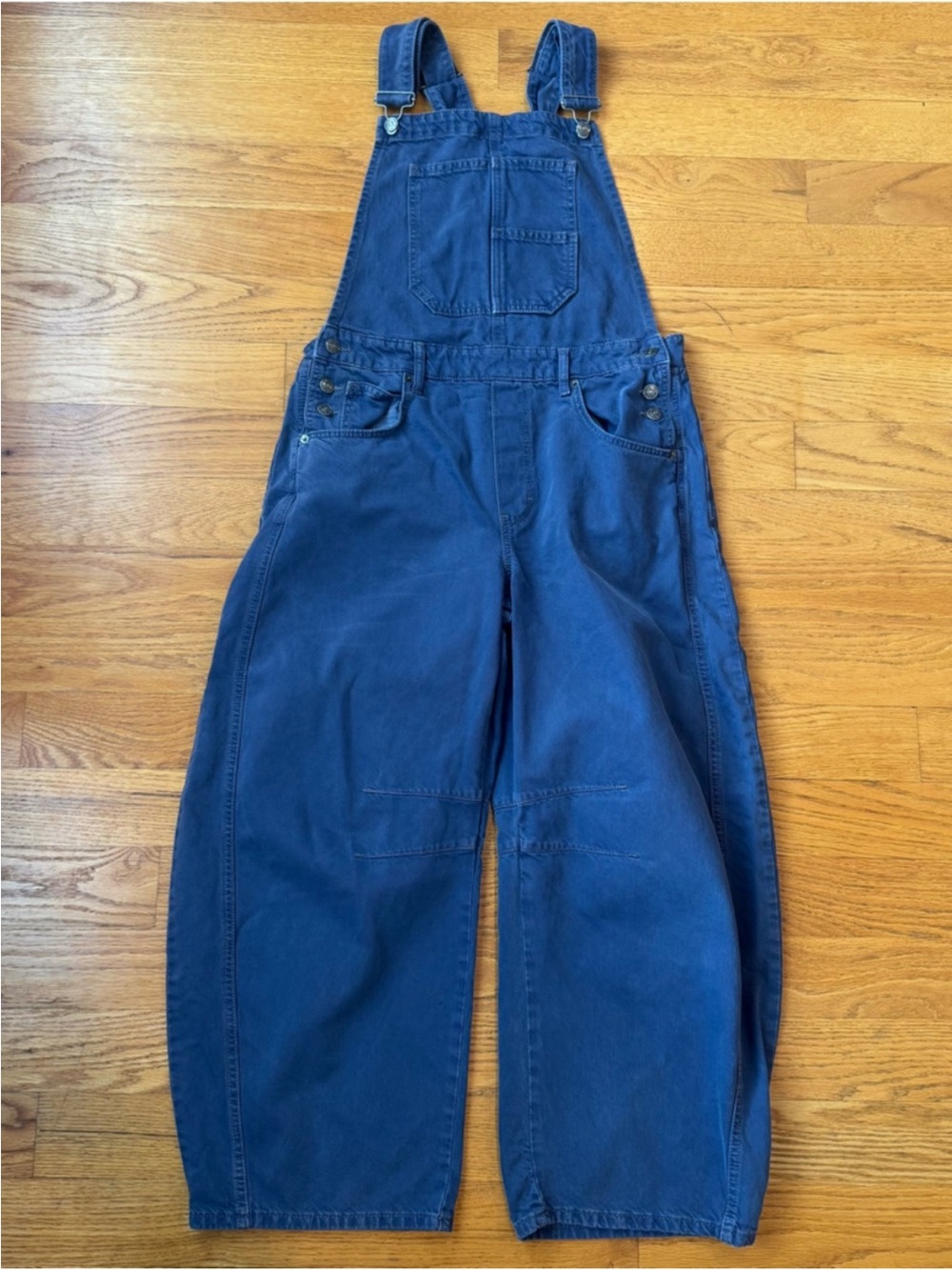 Free People Good Luck Barrel Overalls